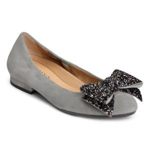 Aerosoles Grey Hang Out Suede Flat 7
